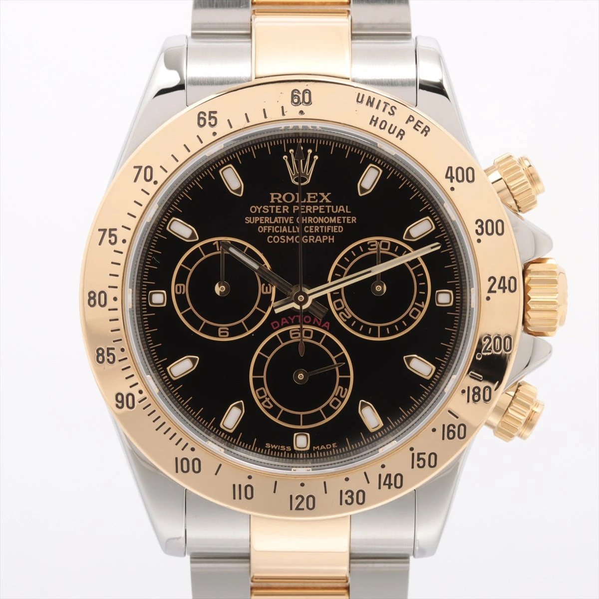 ロレックス デイトナ 116508 YG コマ（出品は１コマ） ロレックス デイトナ 116508 YG AT 黒文字盤 A1833754｜中古