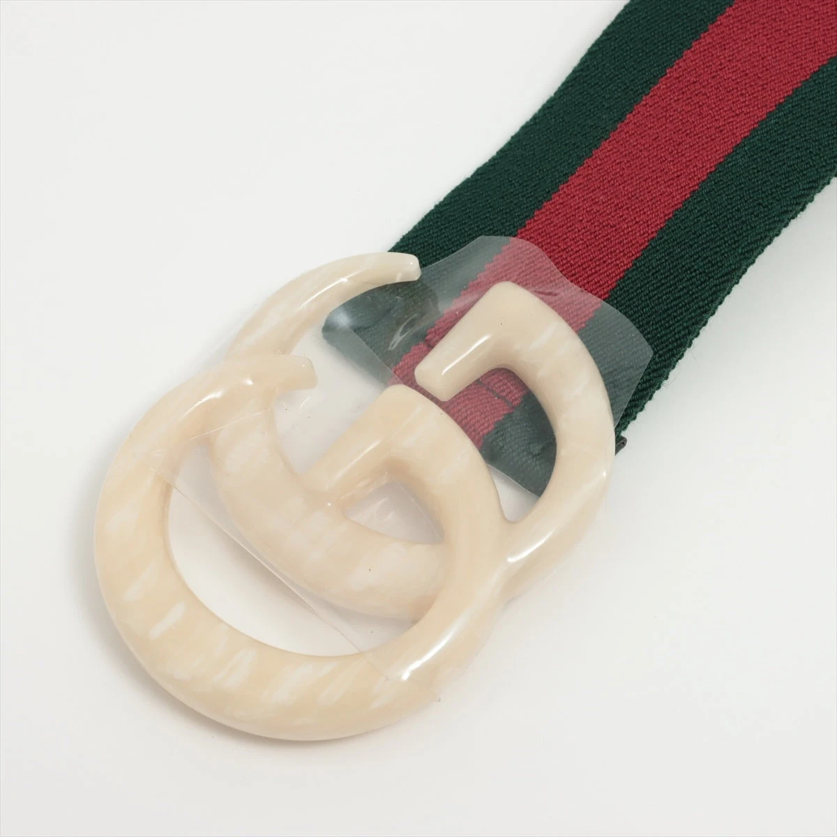 Gucci 緑赤ストライプ キャンバスベルト Gucci グリーンレッド