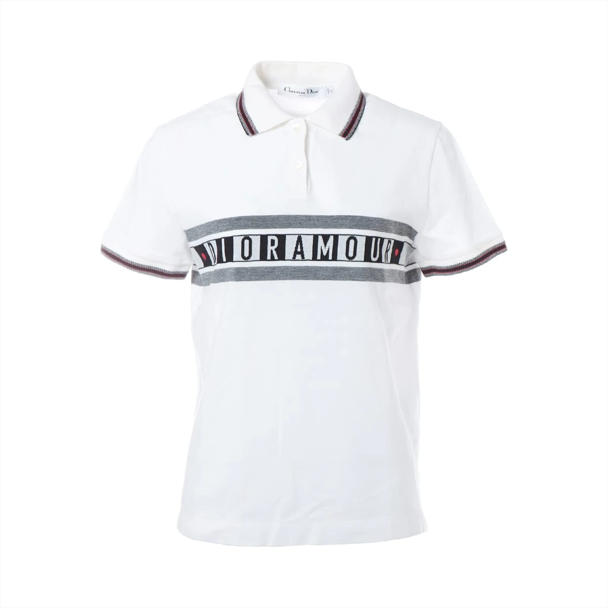 Dior ホワイト ポロシャツ DIOR | CD Icon ポロシャツ コットンピケ