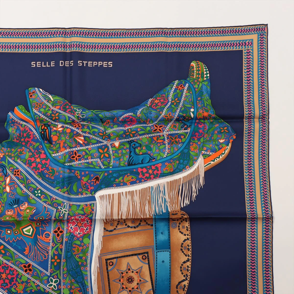 Hermès エルメス カレ ART des STEPPES スカーフ シルク