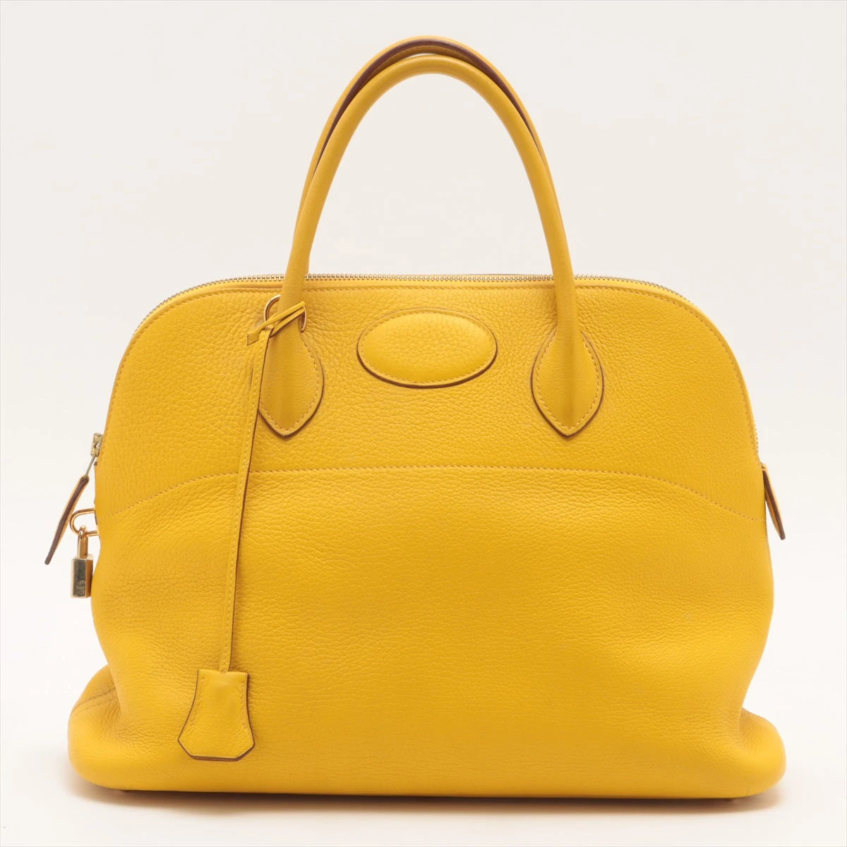 エルメス ボリード35 トリヨンクレマンス ジョーヌ ゴールド金具 □G 