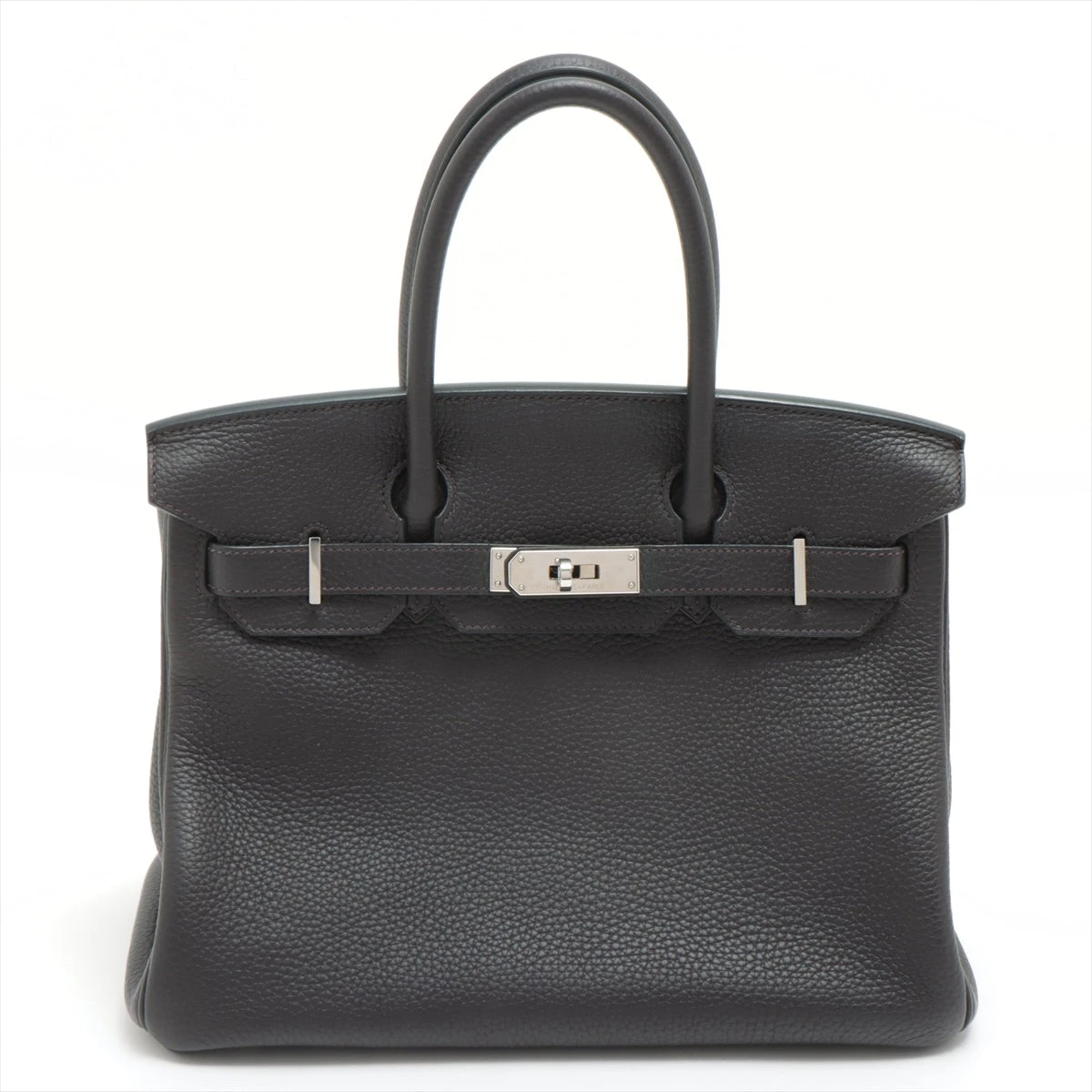 エルメス バーキン30 トリヨンクレマンス プリュノワール シルバー金具