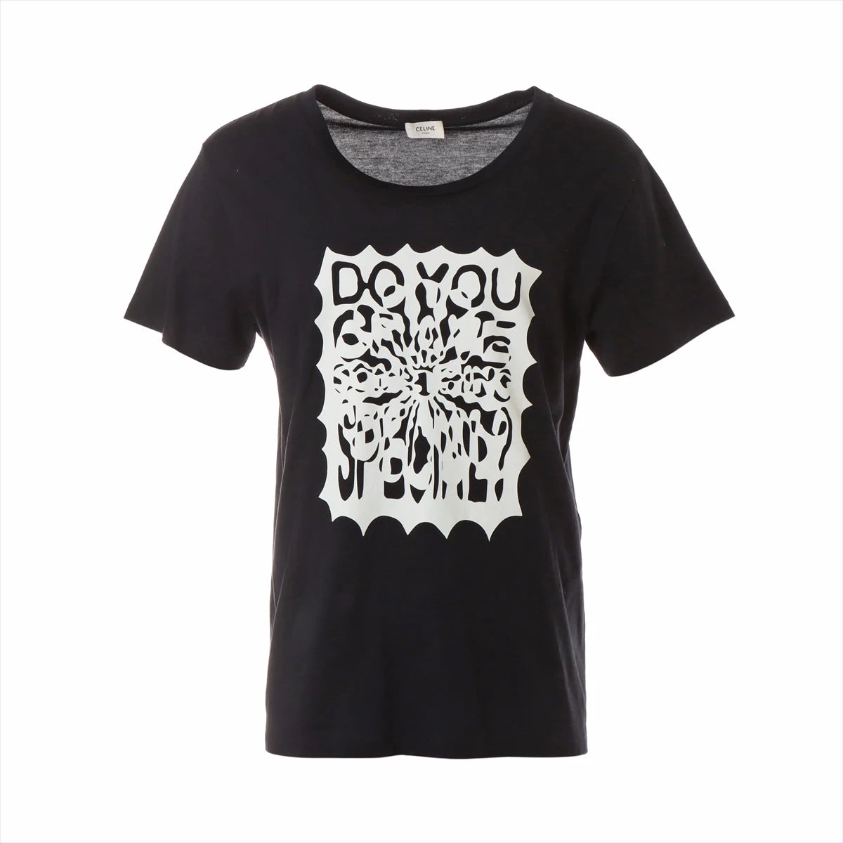 セリーヌ 19SS コットン Tシャツ L メンズ ブラック コーディ