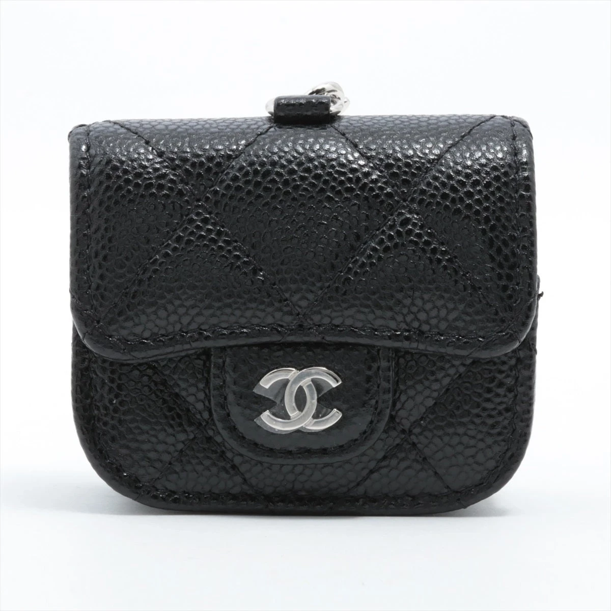 CHANEL マトラッセ　キャビアスキン　AirPods イヤホンケース シャネル マトラッセ キャビアスキン AirPods エアポッズケース