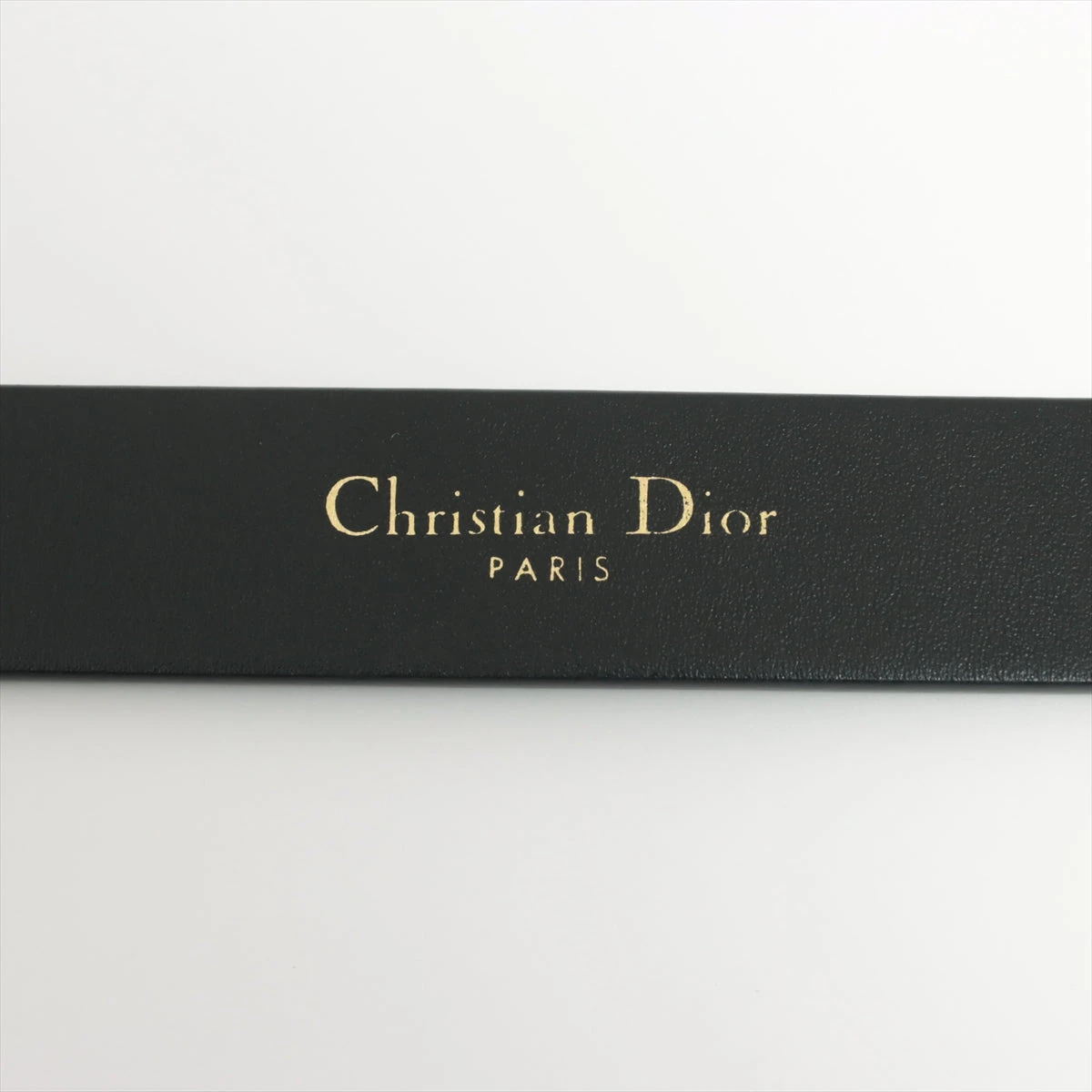 美品 DIOR Saddle CDバックル ベルト ブラック レザー 80サイズ Christian Dior クリスチャンディオール Saddle Belt 80 ロゴ