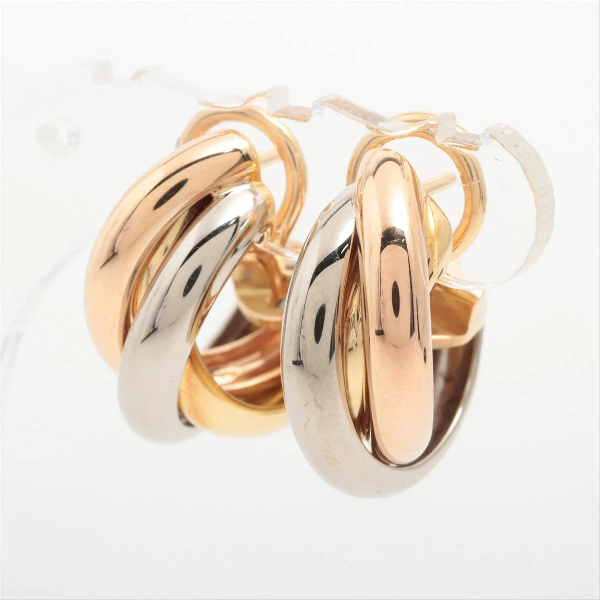 カルティエ トリニティ ピアス 750(YG×PG×WG) 9.2g A2019582｜中古