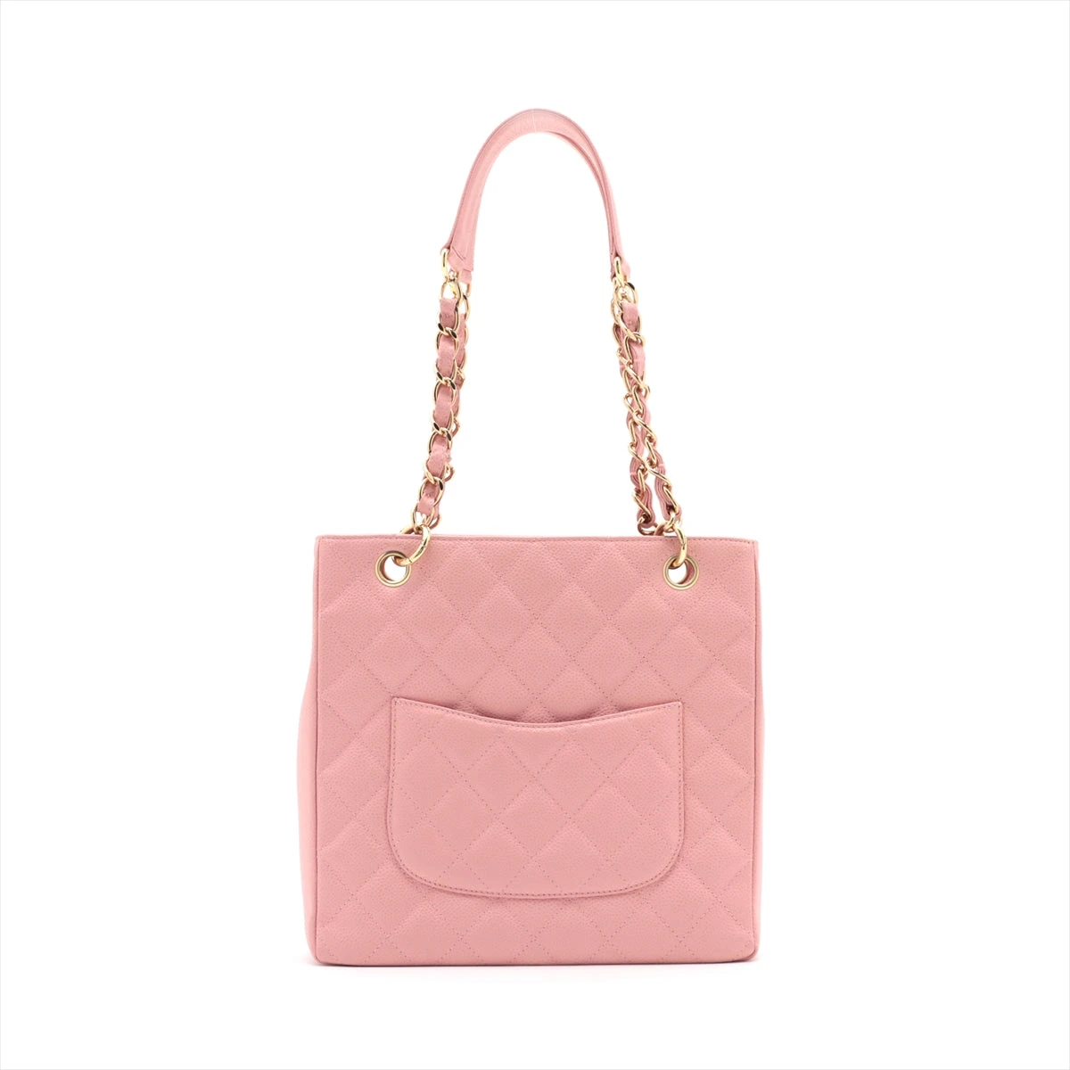 CHANEL シャネル 復刻トート ピンク キャビアスキン/ゴールド