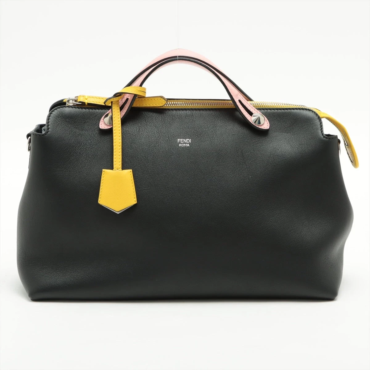 フェンディ バイザウェイ ラージ レザー 2WAYハンドバッグ ブラック