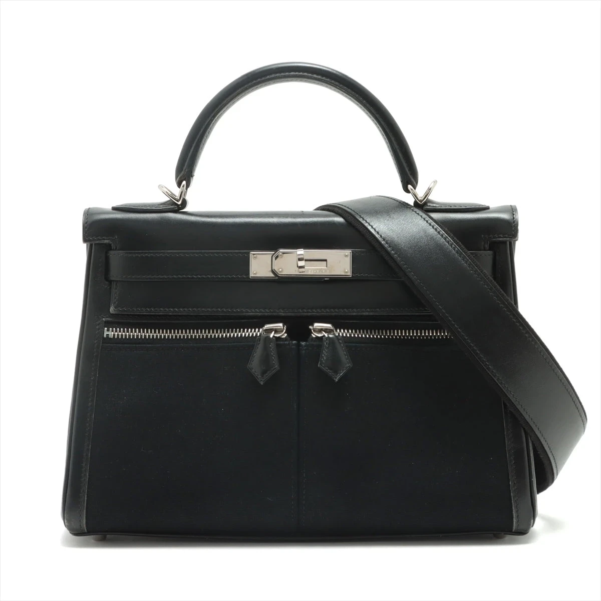 ランク SA HERMÈS エルメス ケリー25 セリエ ブラック (89