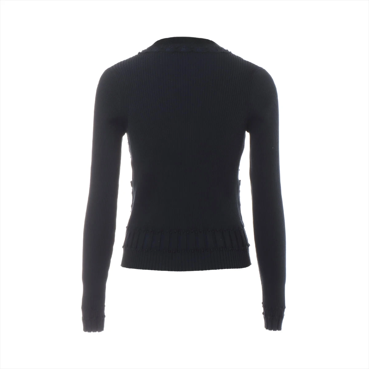 シャネル ココボタン P58 コットン×ポリエステル カーディガン 34