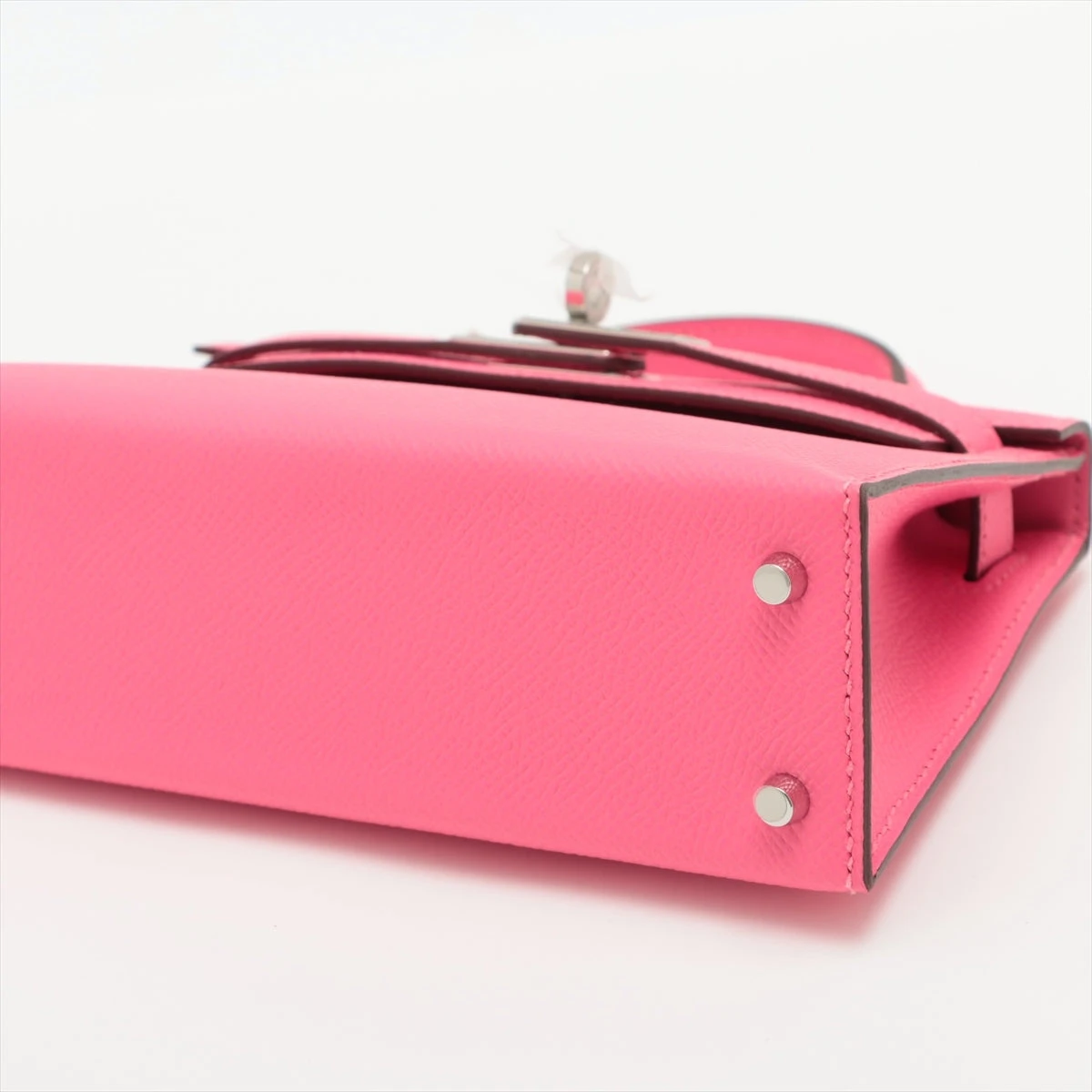 エルメス ミニケリー2 20 ヴォーエプソン ローズアザレ シルバー金具 U