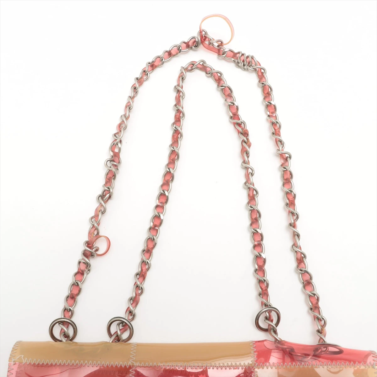CHANEL シャネル ビニール チョコバー シングルフラップ チェーンショルダ ベージュ（シルバー金具）レディースバッグ ハイブランド【中古】【送料無料】 シャネル チョコバー ビニール シングルフラップ シングルチェーン