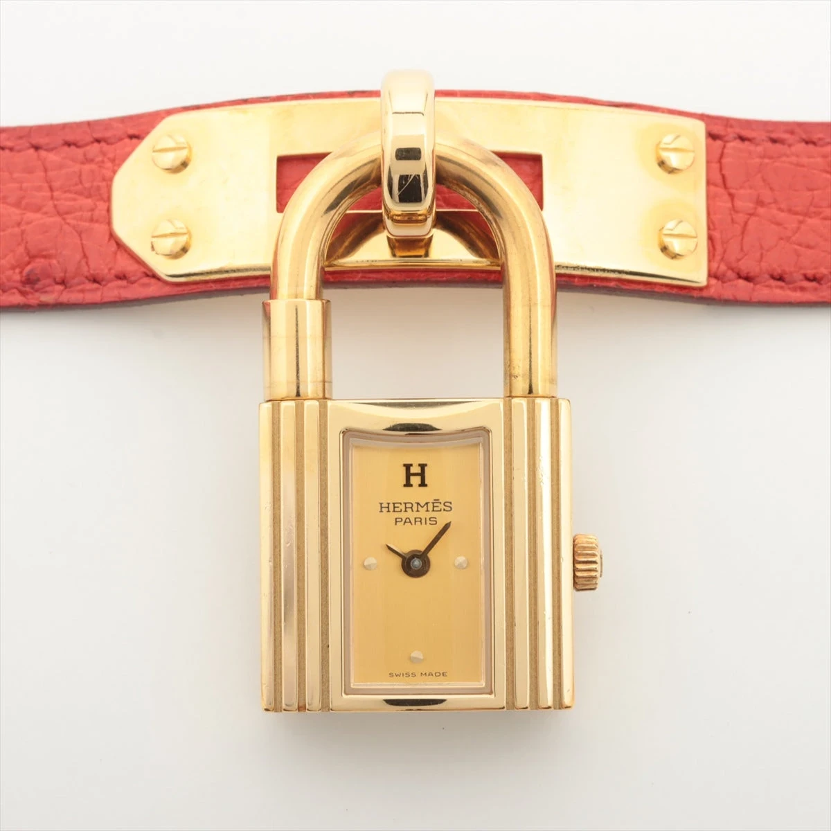 エルメス ケリーウォッチ GP×革 QZ シャンパン文字盤 A2015681