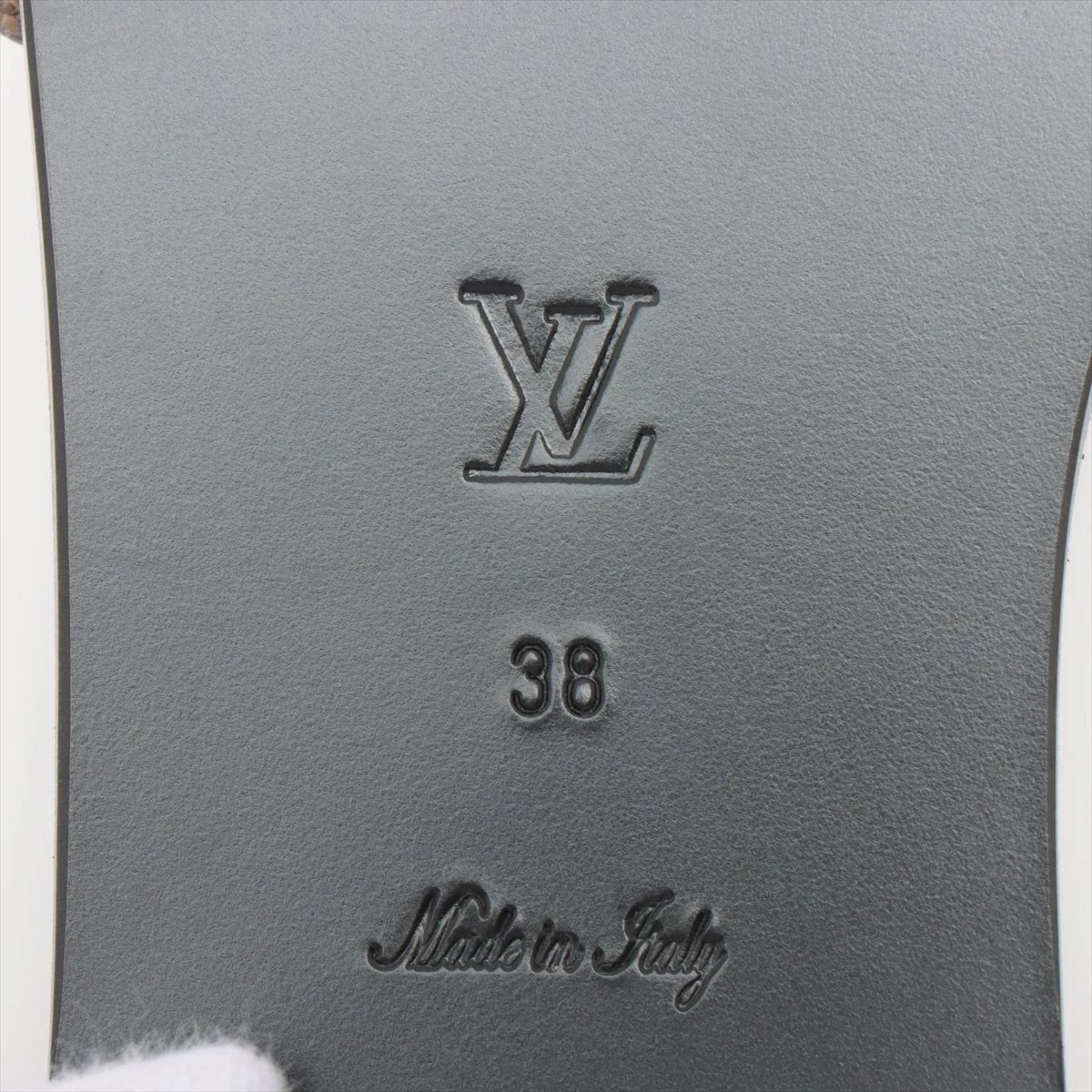 ヴィトン ロックイット 20年 PVC×レザー サンダル 38 レディース
