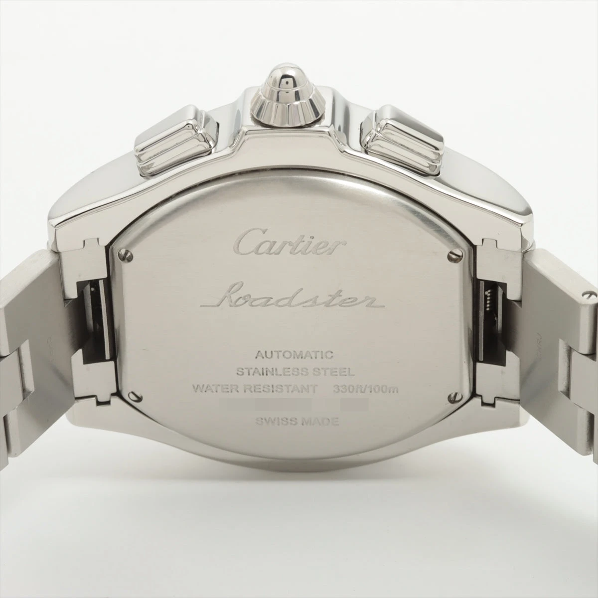 カルティエ ロードスターS クロノグラフ W6206019 SS AT シルバー文字  