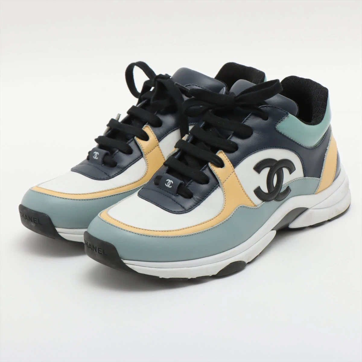 希少 美品 シャネル ココマーク G30628 総柄 スポーツ スニーカー 36 希少 美品 シャネル ココマーク G30628 総柄 スポーツ