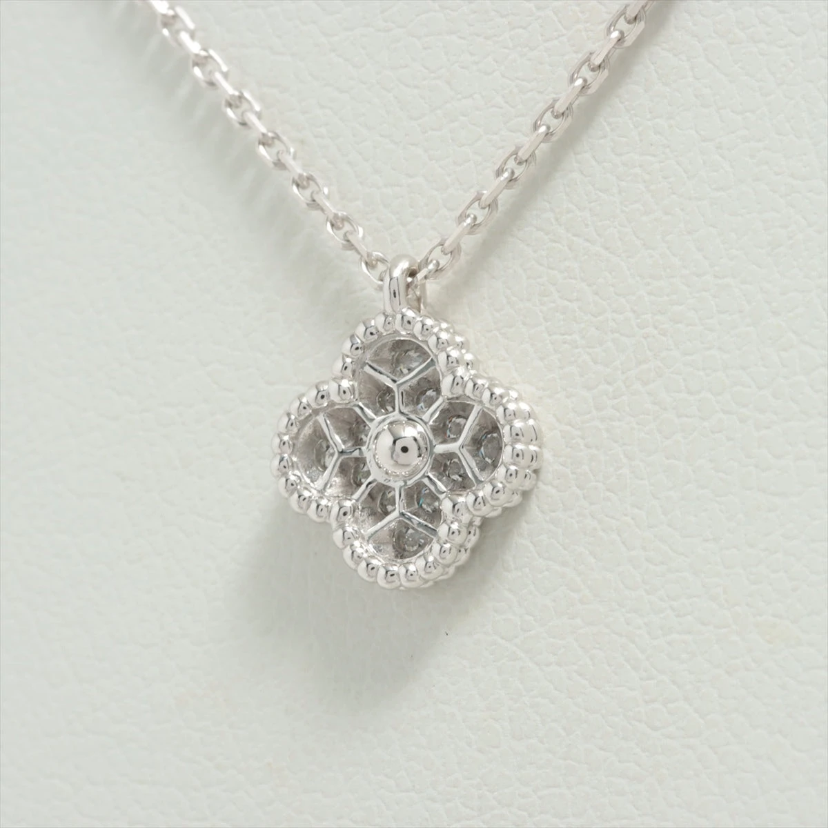 値下げ　ヴァンクリーフ&アーペル　スィートアルハンブラwg ダイヤ正規品 ヴァンクリーフ＆アーペル Van Cleef & Arpels ネックレス