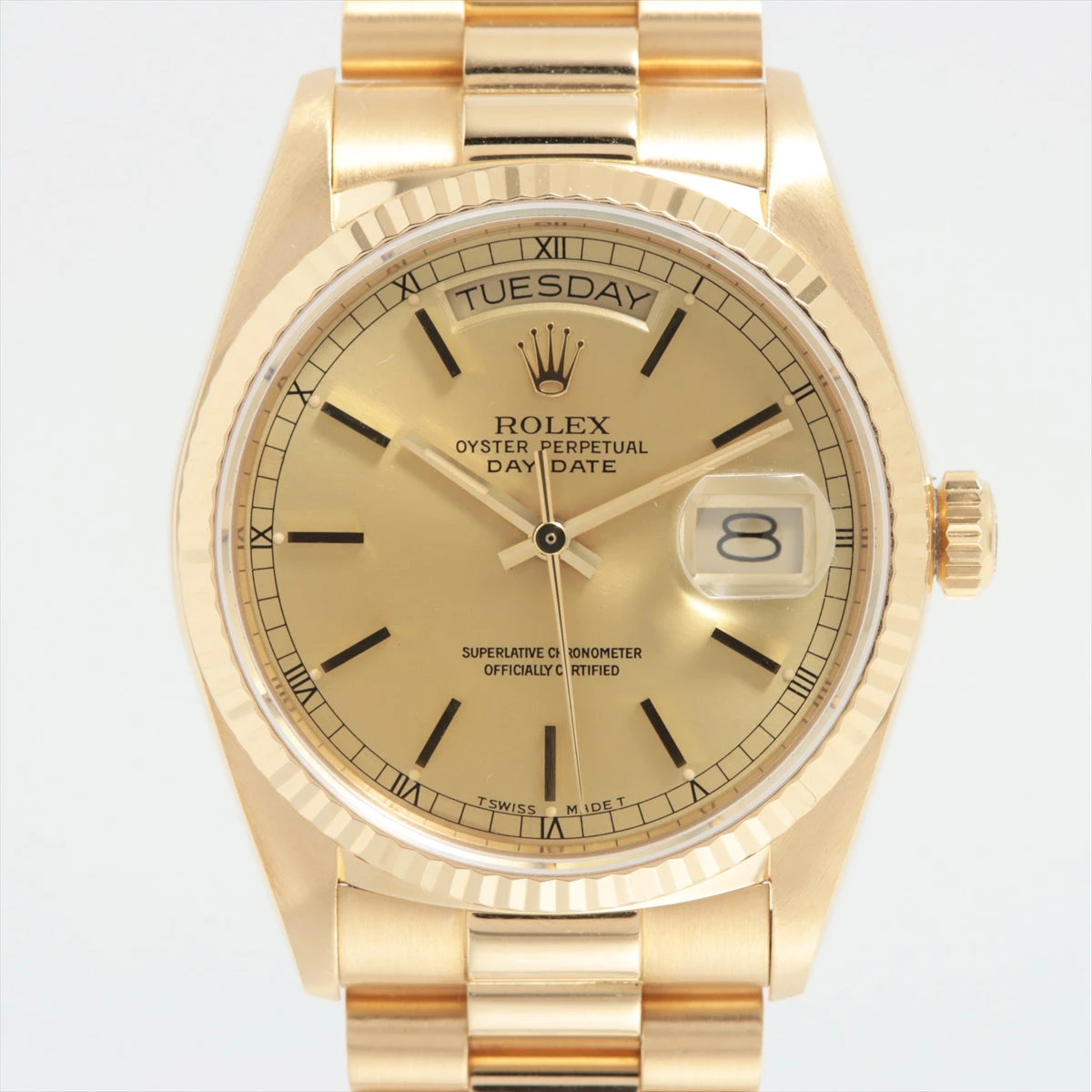 ロレックス デイデイト36 18038 プレジデントブレスレット シャンパン
