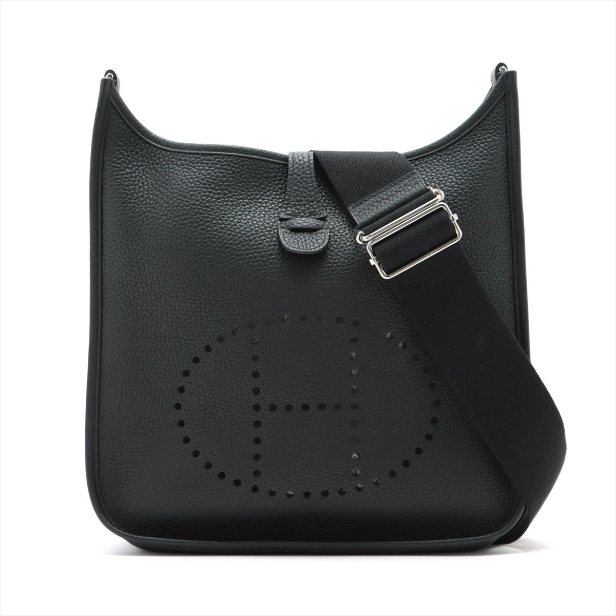エルメス エブリン3PM トリヨンクレマンス ブラック シルバー金具 C 