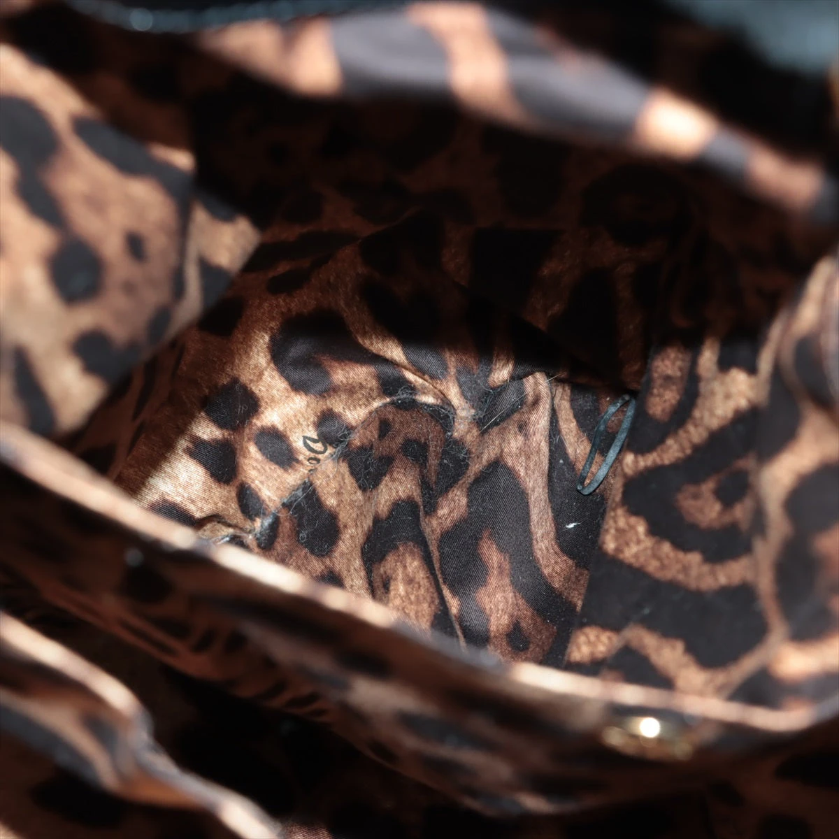 ドルチェ&ガッバーナ ファー×レザー トートバッグ ブラック A2021392