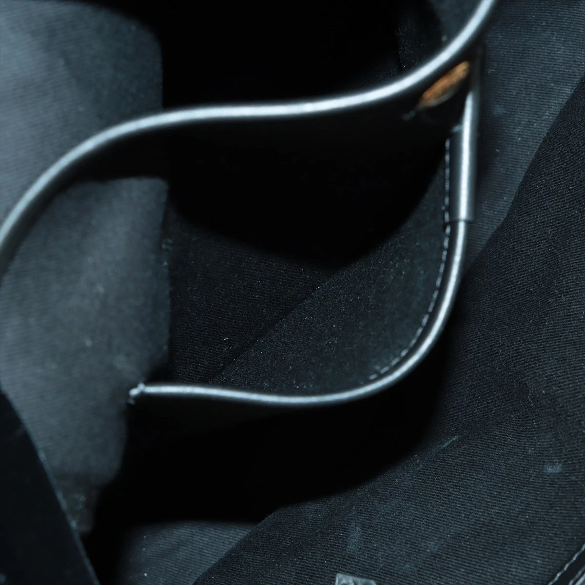 トムフォード ベルベット×レザー バックパック/リュック ブラック