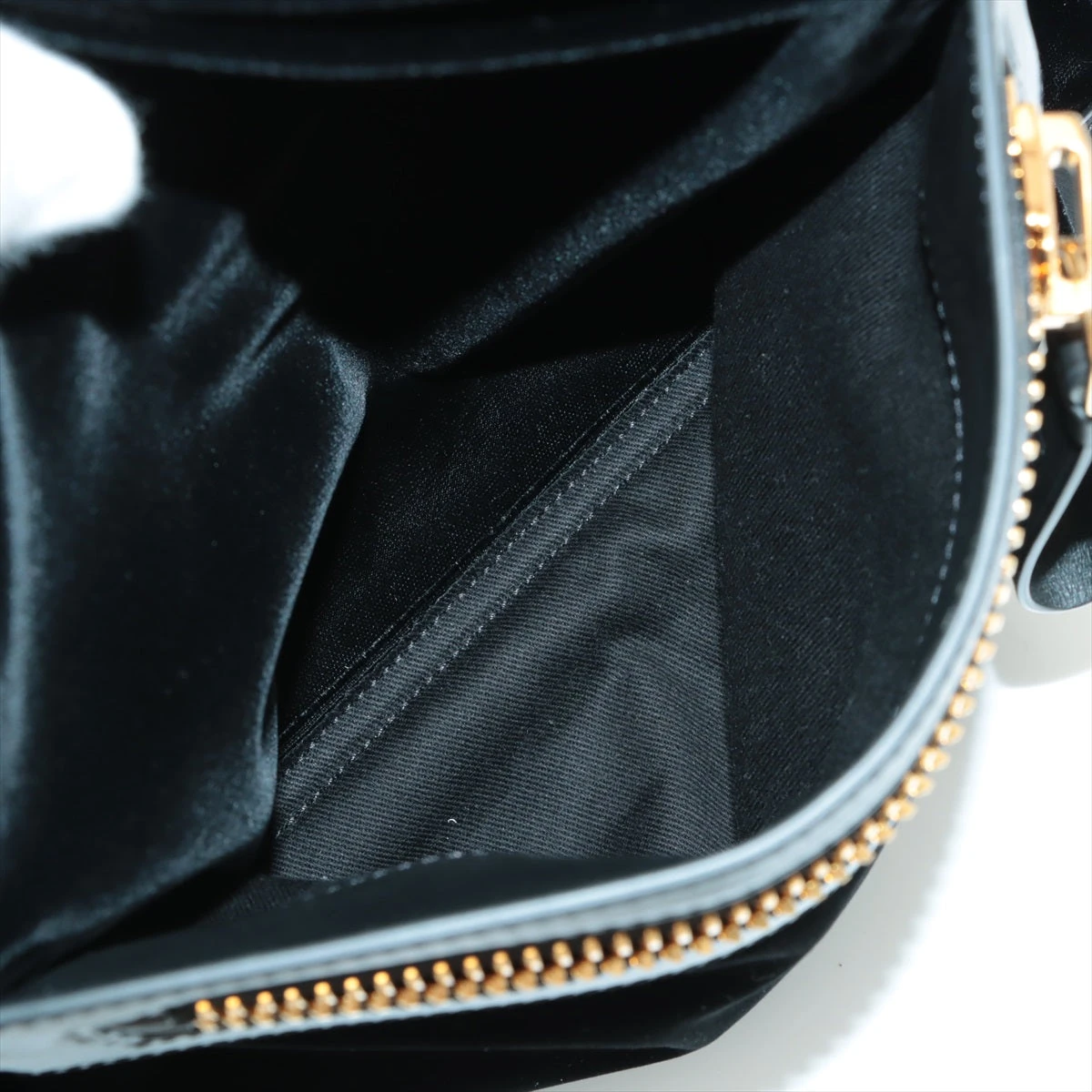 トムフォード ベルベット×レザー バックパック/リュック ブラック