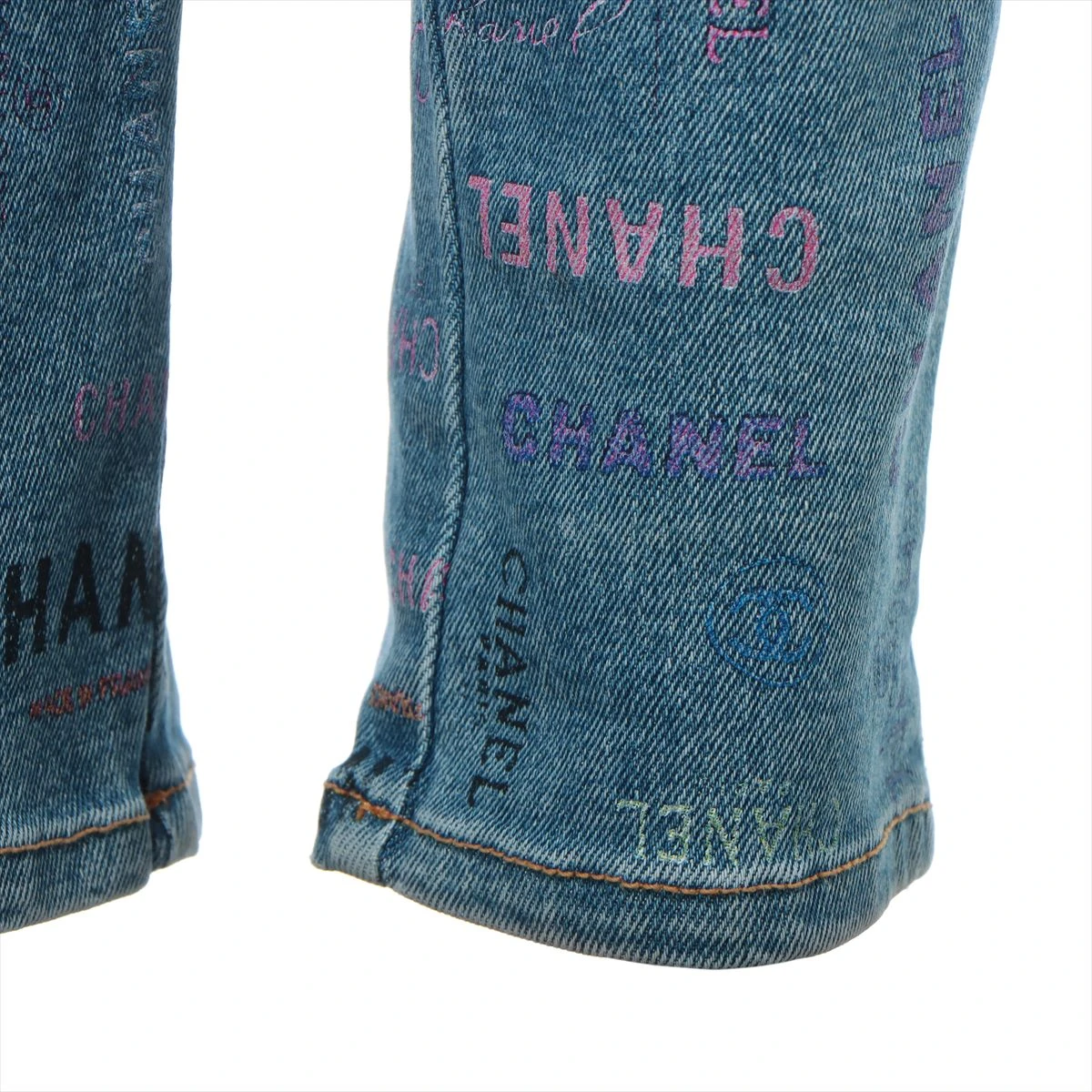 シャネルデニムワイドパンツ2023　サイズ36新品未使用 大人気】CHANEL シャネル ワイドデニムパンツ ジーンズ (CHANEL