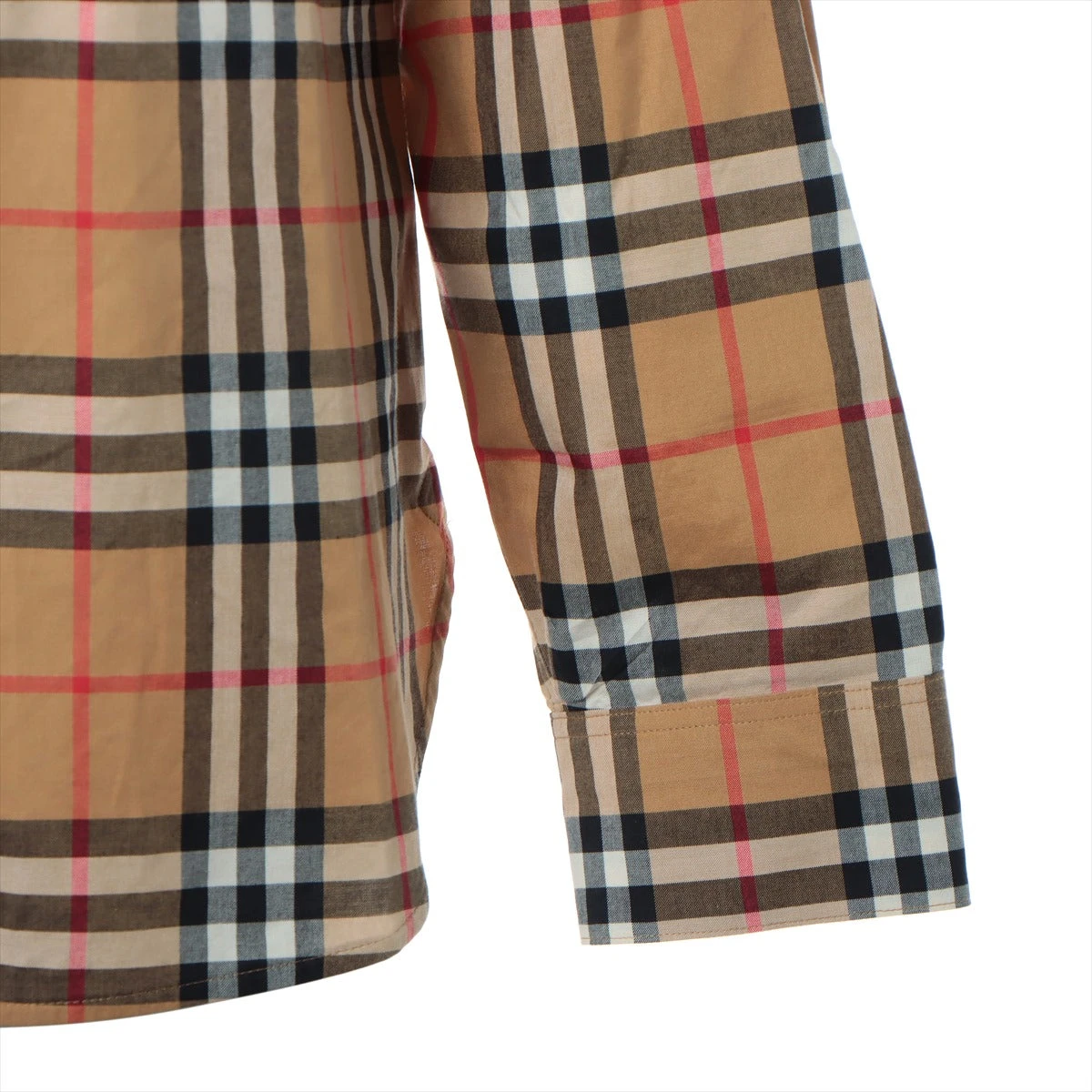 バーバリー　Burberryシャツ　38 BURBERRY (バーバリー) オーガニックコットン 総柄チェック