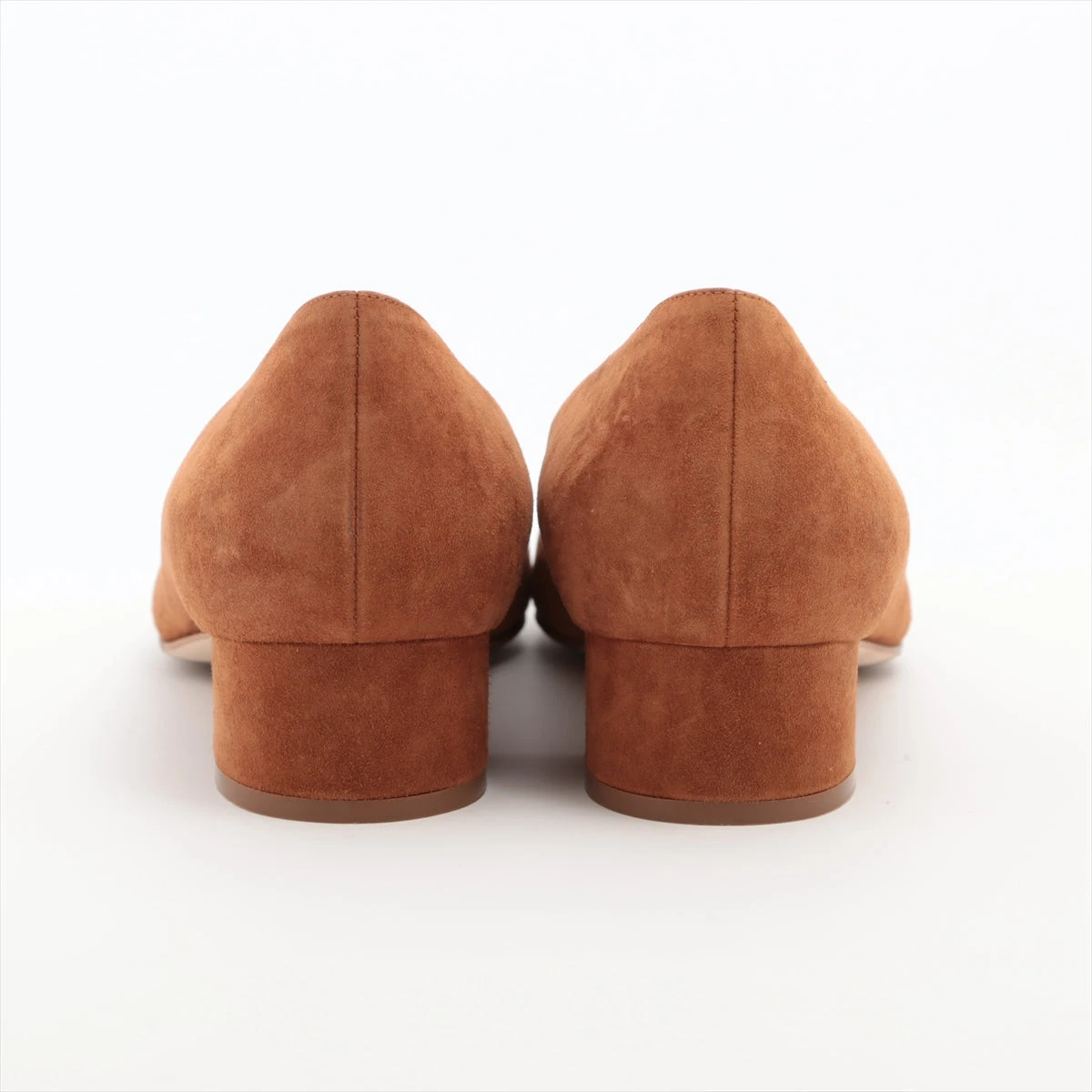 超美品❤マノロブラニク 仔牛革 スエード オープントゥパンプス 茶 35 超美品❤マノロブラニク 仔牛革 スエード オープントゥパンプス