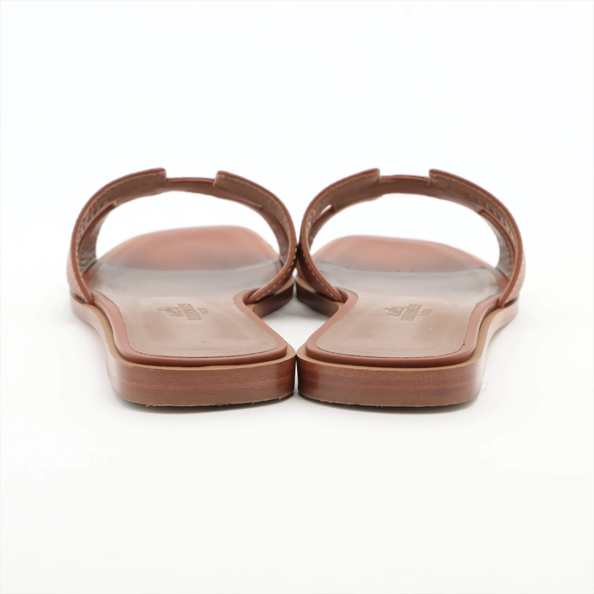 エルメス　オラン　36 ブラウン HERMES エルメス 靴 オラン サンダル レディース36ハーフ ブラウン