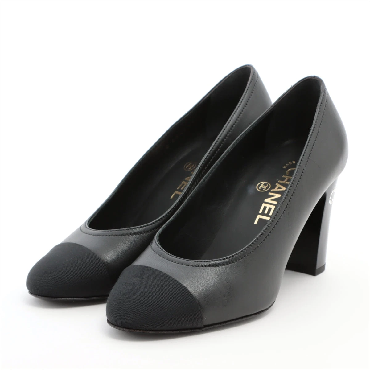 CHANEL シャネル ギンガムチェック パンプス 36 yamamoto7887_21003-00