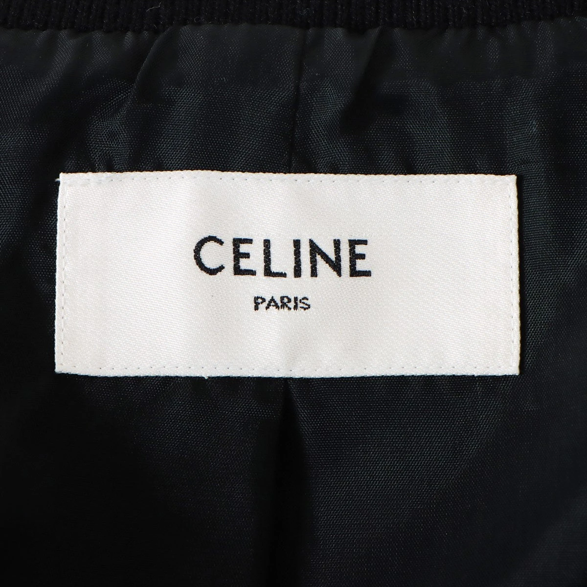 セリーヌ テディ アセテート×レーヨン ブルゾン 46 メンズ ブラック 