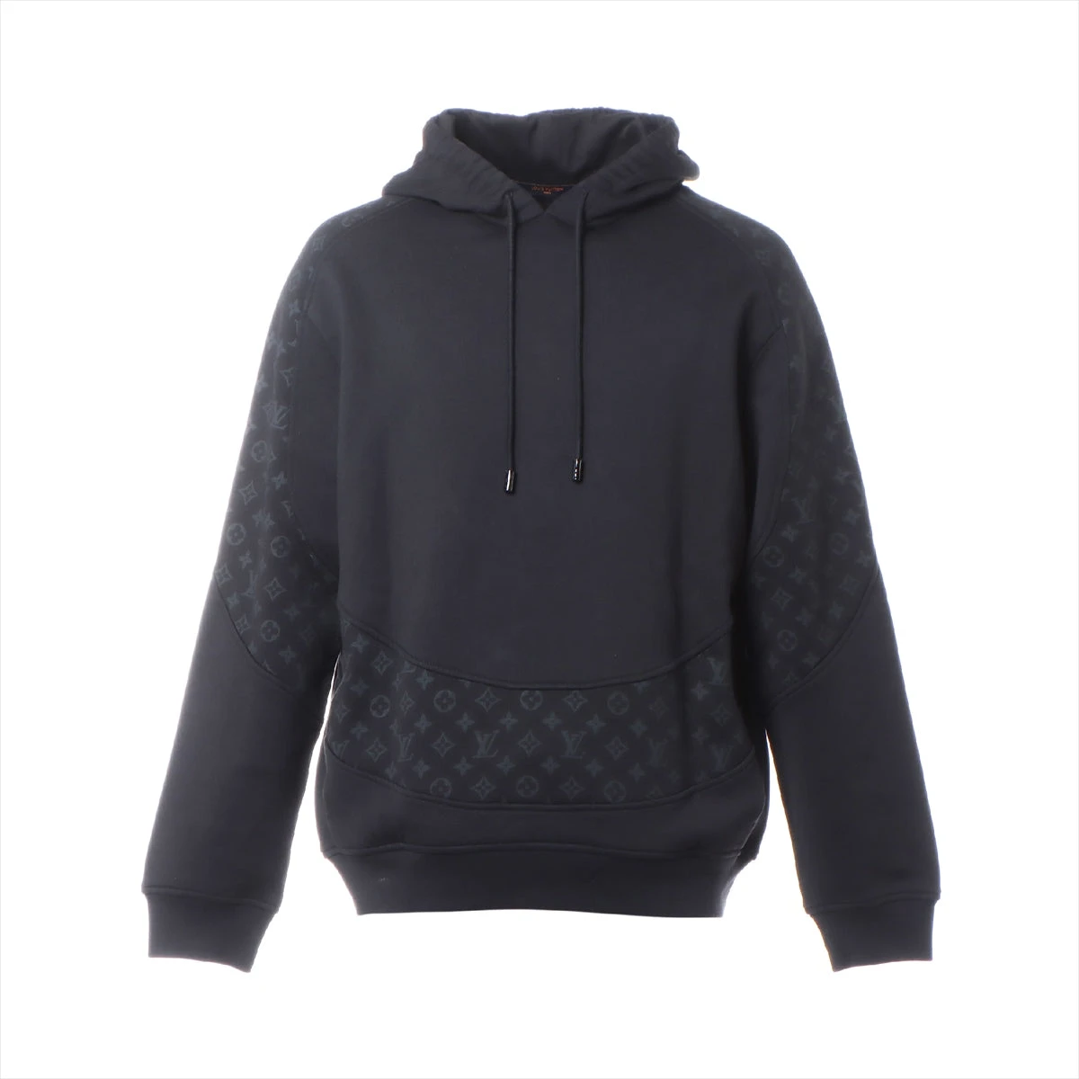 ☆Valentino☆セール！ サーフプリント コットン パーカー ヴィトン 21SS コットン パーカー L メンズ ブラック RM211Q