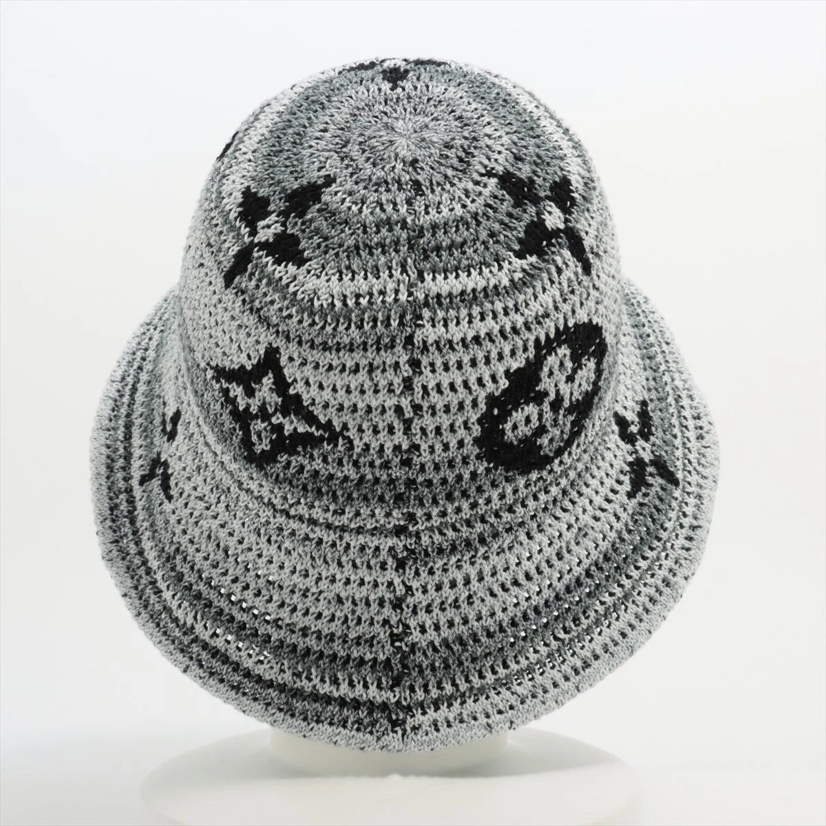 ヴィトン ハット コットン×ポリエステル×ナイロン ブラック×ホワイト