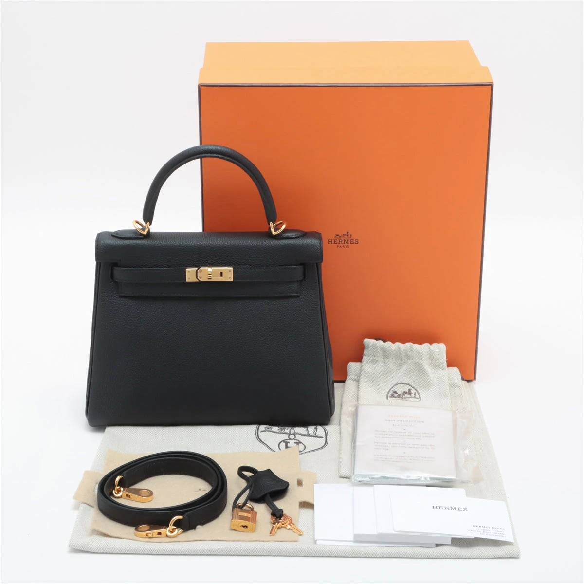 HERMES エルメス　ケリー　ブラック　パンプス　36 美品 HERMES エルメス ケリー ブラック パンプス 36 美品