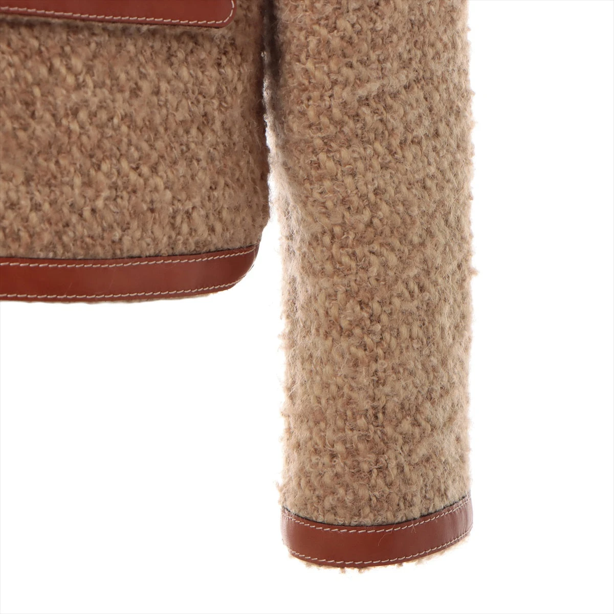 セリーヌ モヘア×ウール ジャケット 34 レディース ベージュ