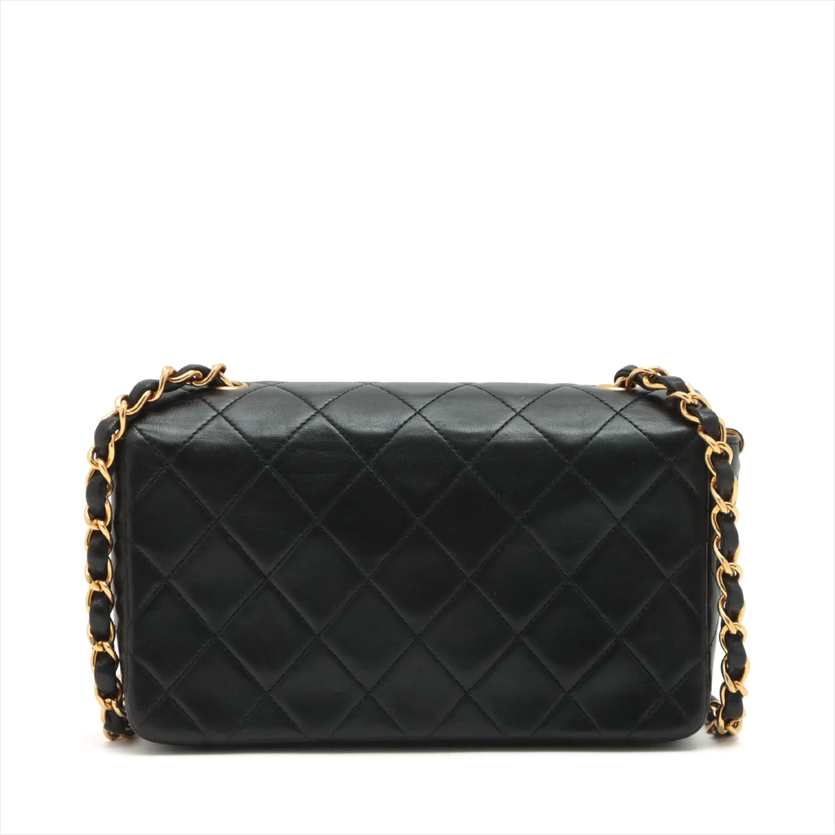 【美品❗✨】シャネル　CHANEL　マトラッセ　チェーンショルダー　ラムスキン シャネル マトラッセ ラムスキン チェーンショルダーバッグ ブラック