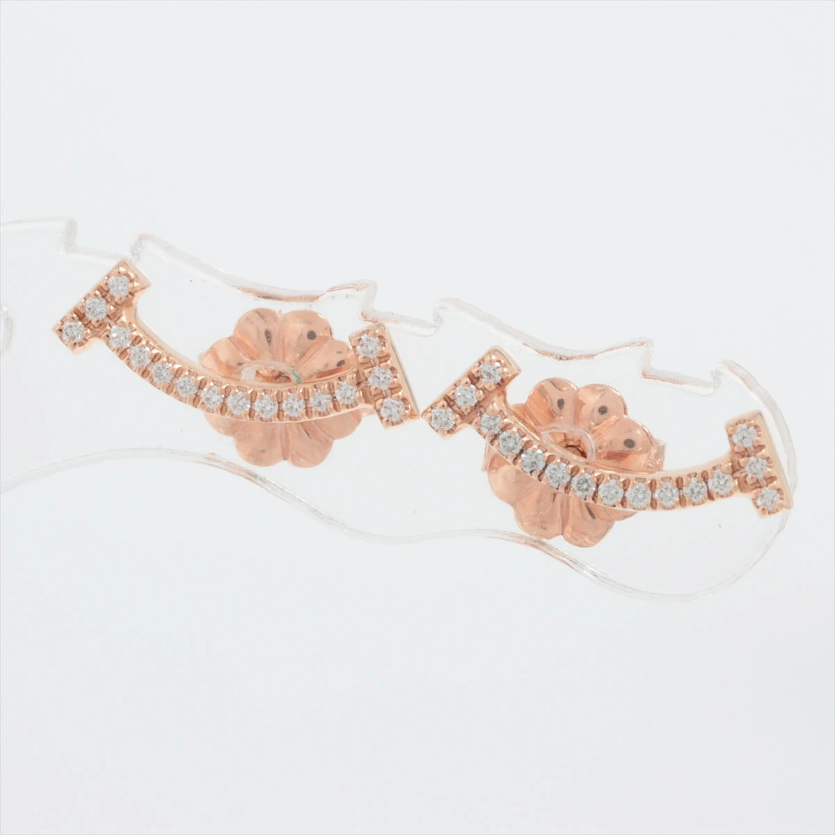 ティファニー Tスマイル ダイヤ ピアス 750(YG) 1.6g