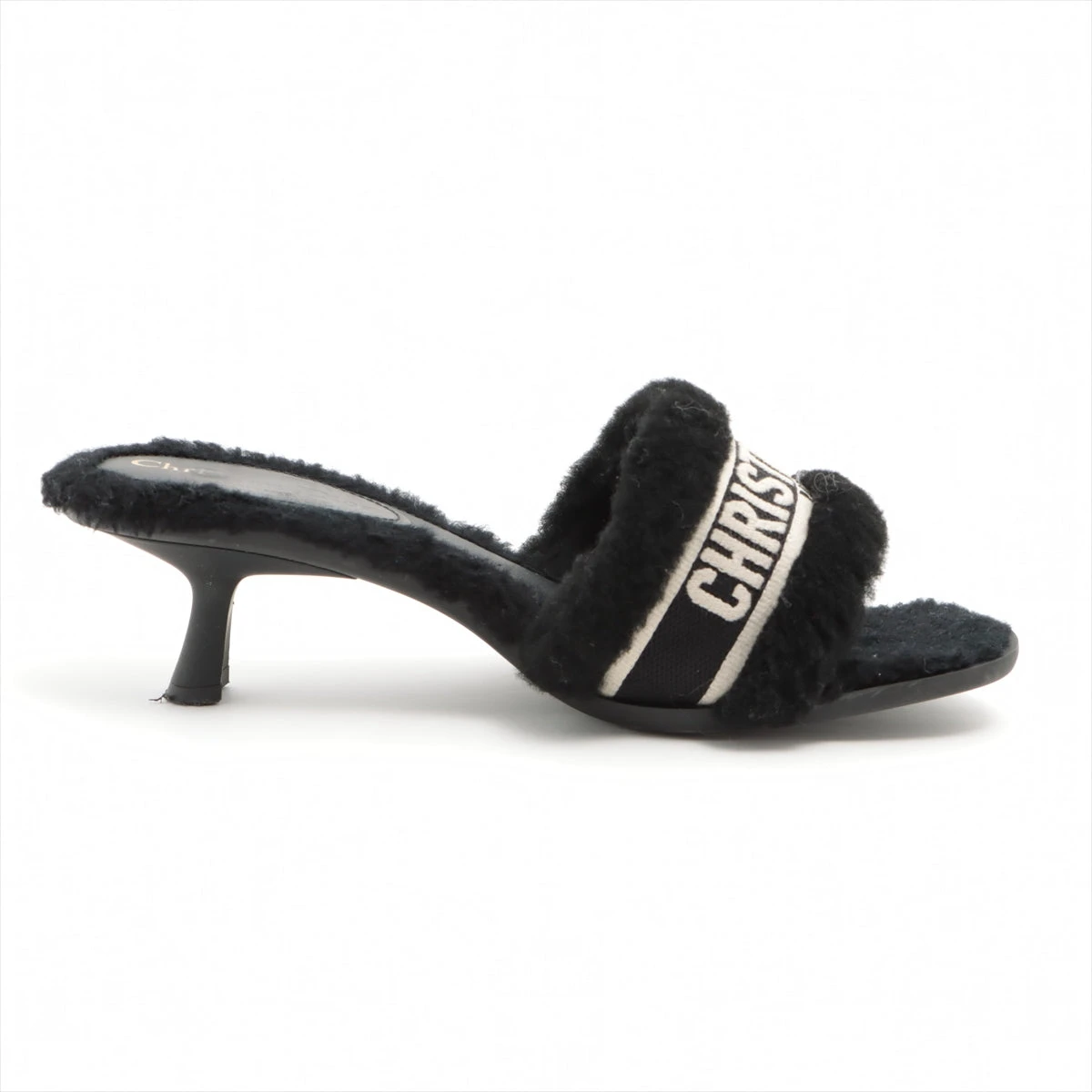 未使用 Christian Dior ブラック EGEE サンダル size38 ディオール/クリスチャンディオール/サンダル/黒/サイズ：35 1/2