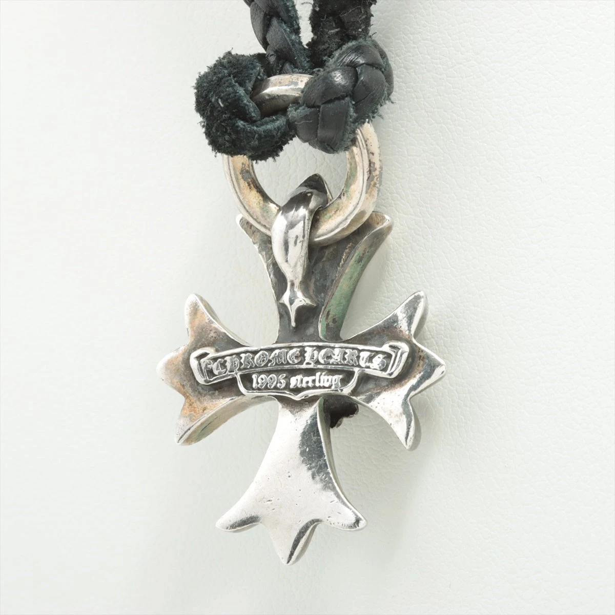 クロムハーツ CHプラス ペンダントトップ レザー×925 22.6g レザー