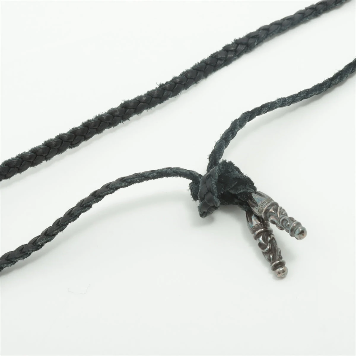 Chrome Hearts CH プラスレザーブレード ペンダント クロムハーツ CHプラス ペンダントトップ レザー×925 22.6g