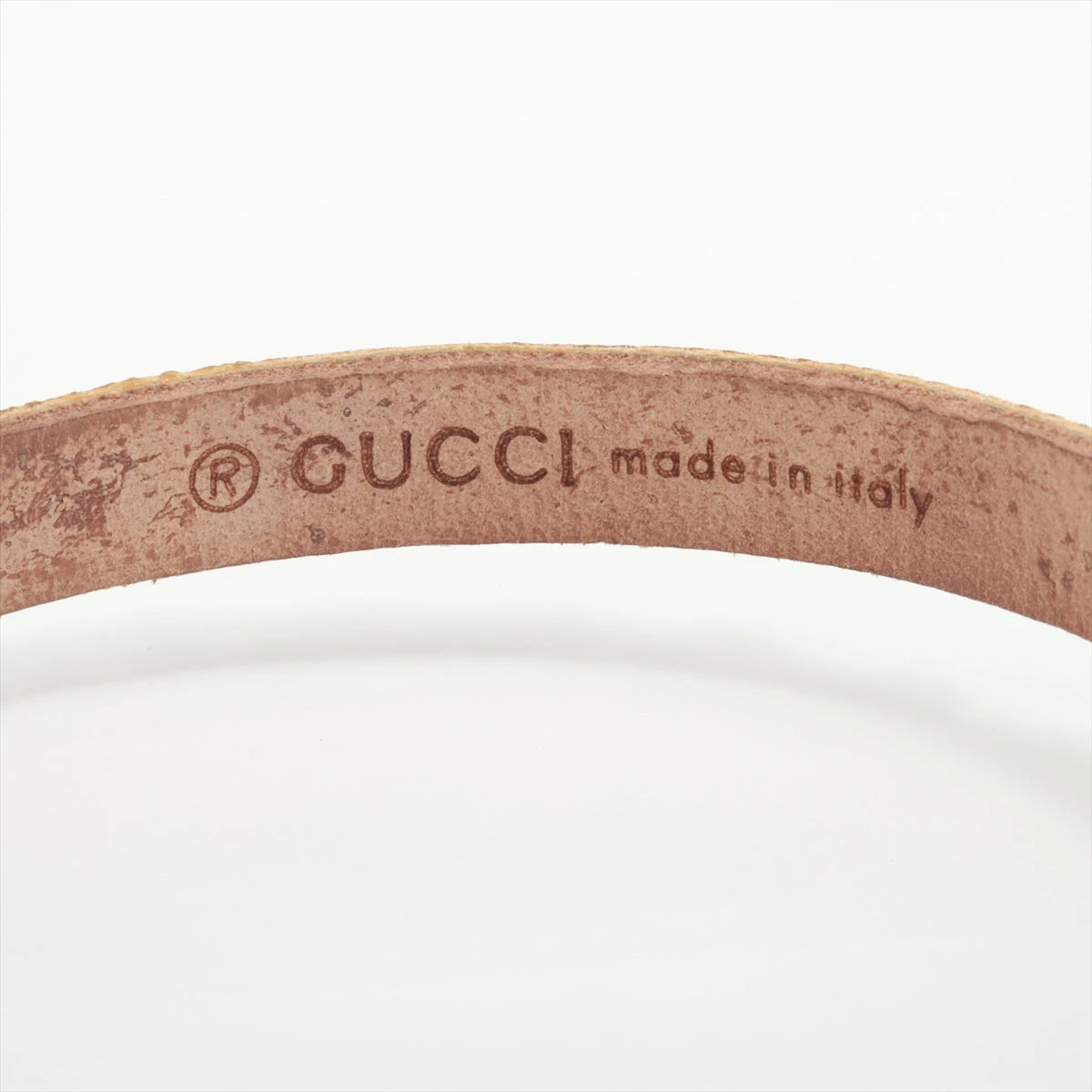【極美品】 グッチ ダブルG レザー ブレスレット バックル ブラック ゴールド GUCCI】グッチ『クリスタル ダブルG レザー ブレスレット』1週間