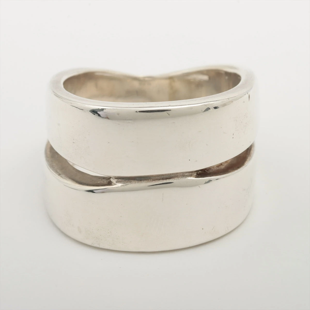 エルメスリング HERMES エルメス リング 指輪 メキシコ ダブル 750（K18） SV925