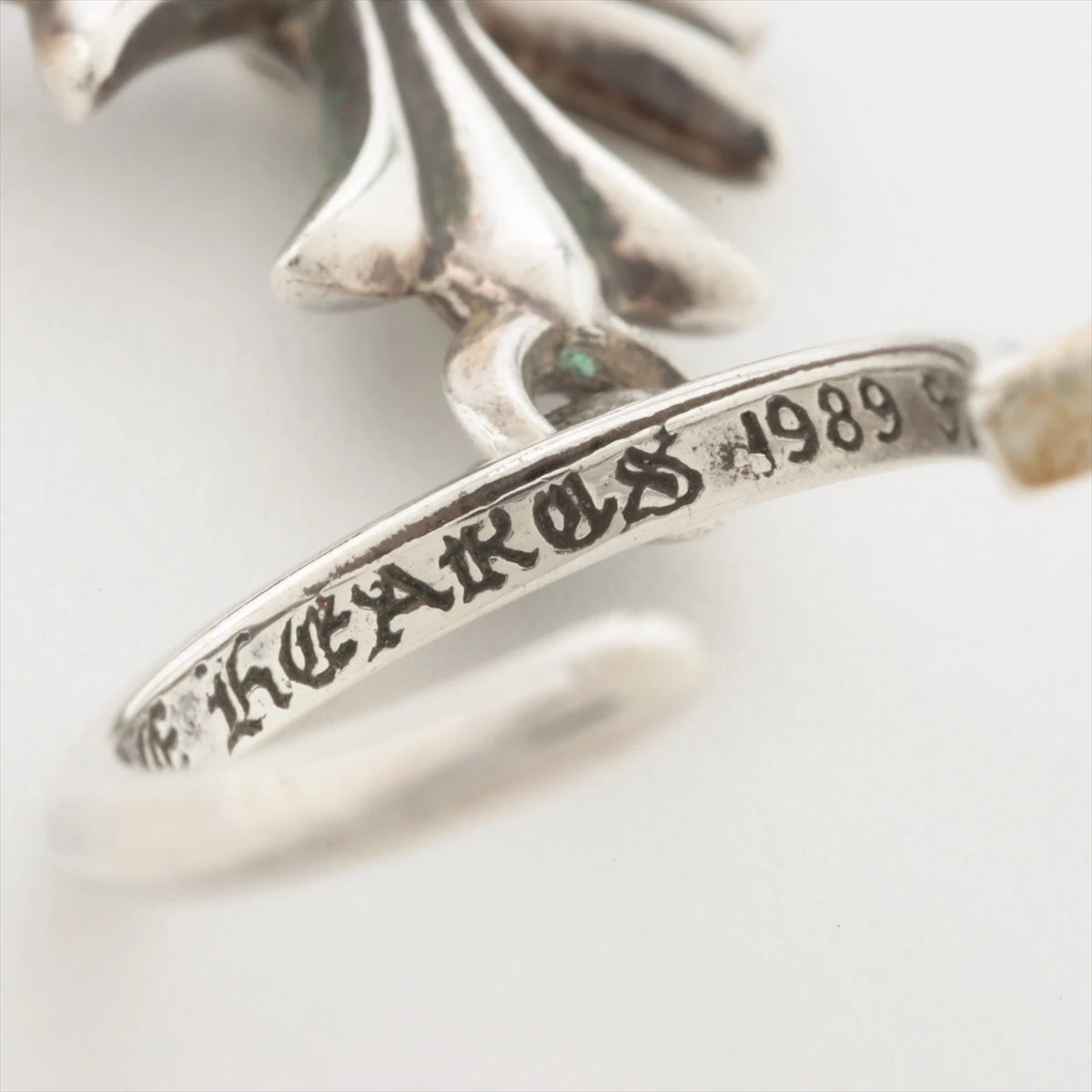 クロムハーツ　タイニーCHクロス　チャーム　フープ　ピアス　925 14K クロムハーツ（Chrome Hearts）ピアス タイニー CHクロス フープ