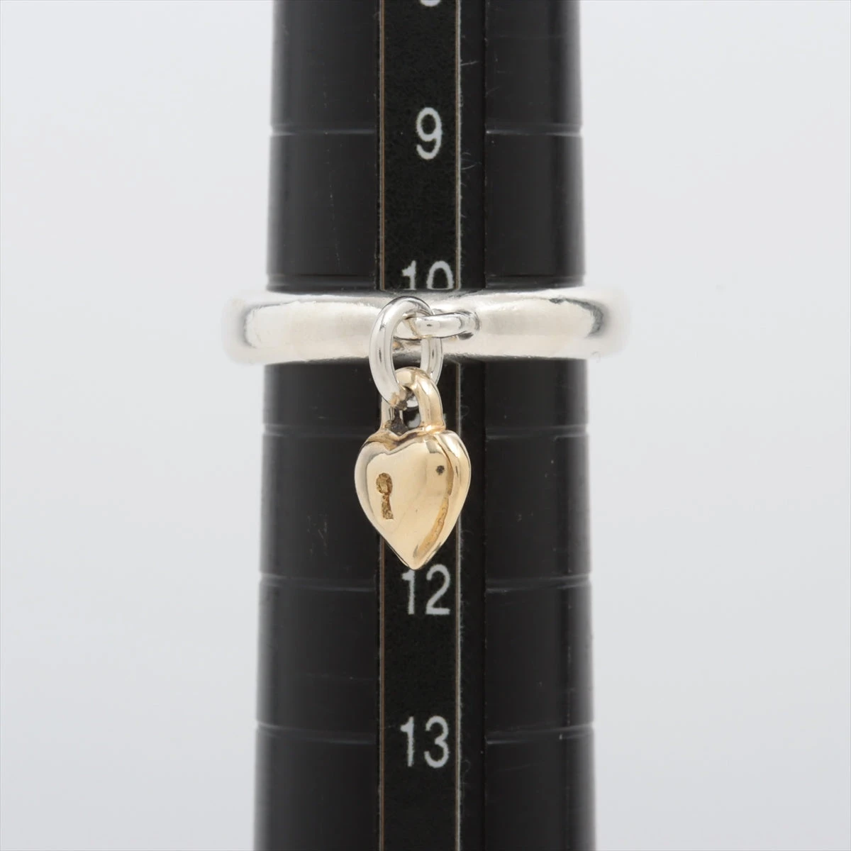 ！新品同然！　ティファニー　リング　925 750 ハート　ゴールド TIFFANY & Co. ダブルハート リング シルバー ゴールド 925