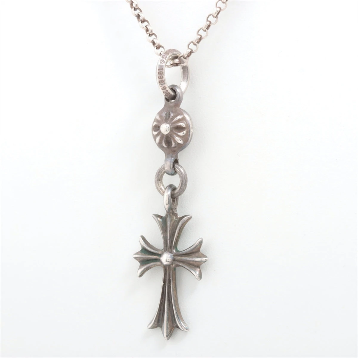 クロムハーツ 1ボールタイニーCHクロス ネックレス 925 12.0g