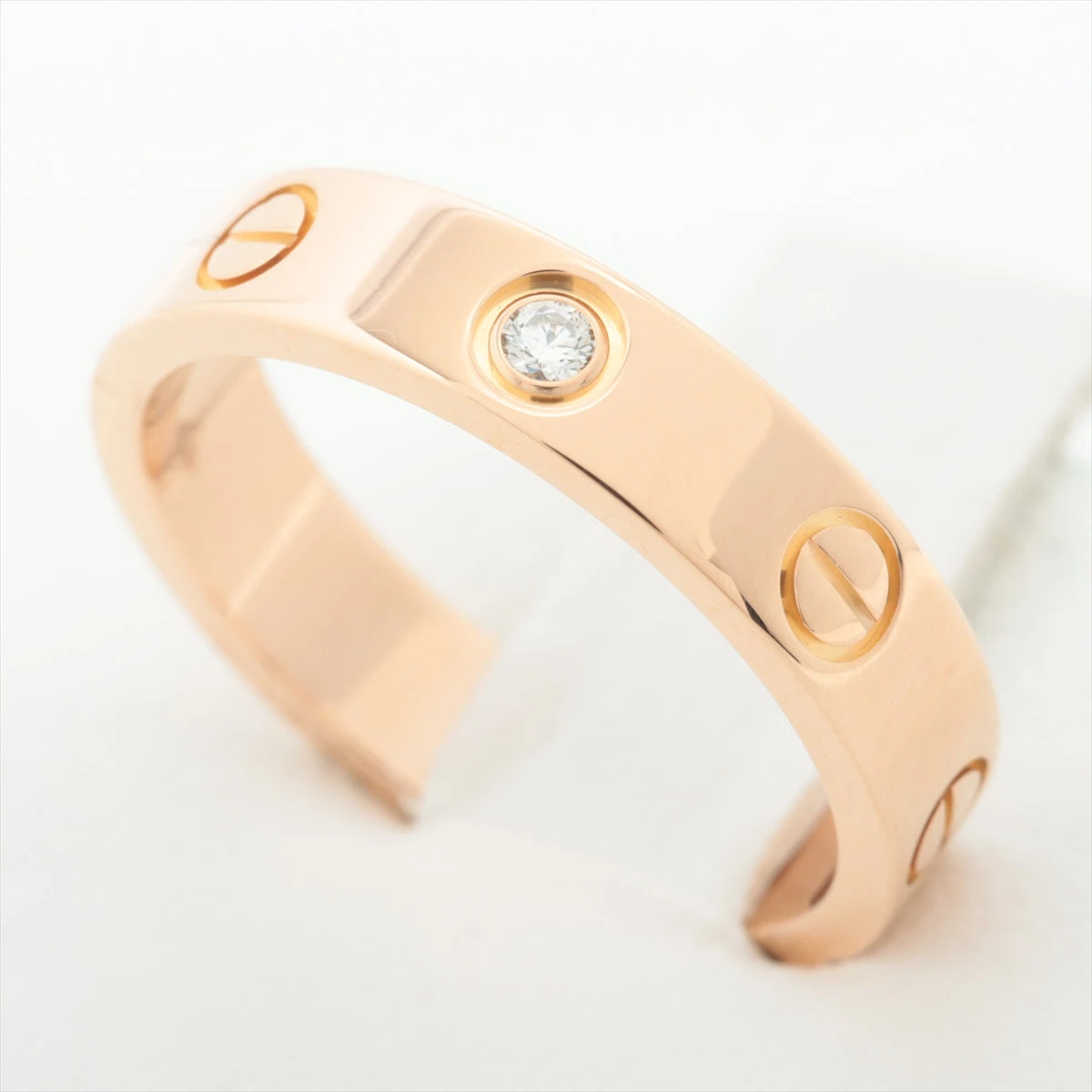 カルティエ ミニラブ 1P ダイヤ リング 750(PG) 4.4g 51 CRB4050751  