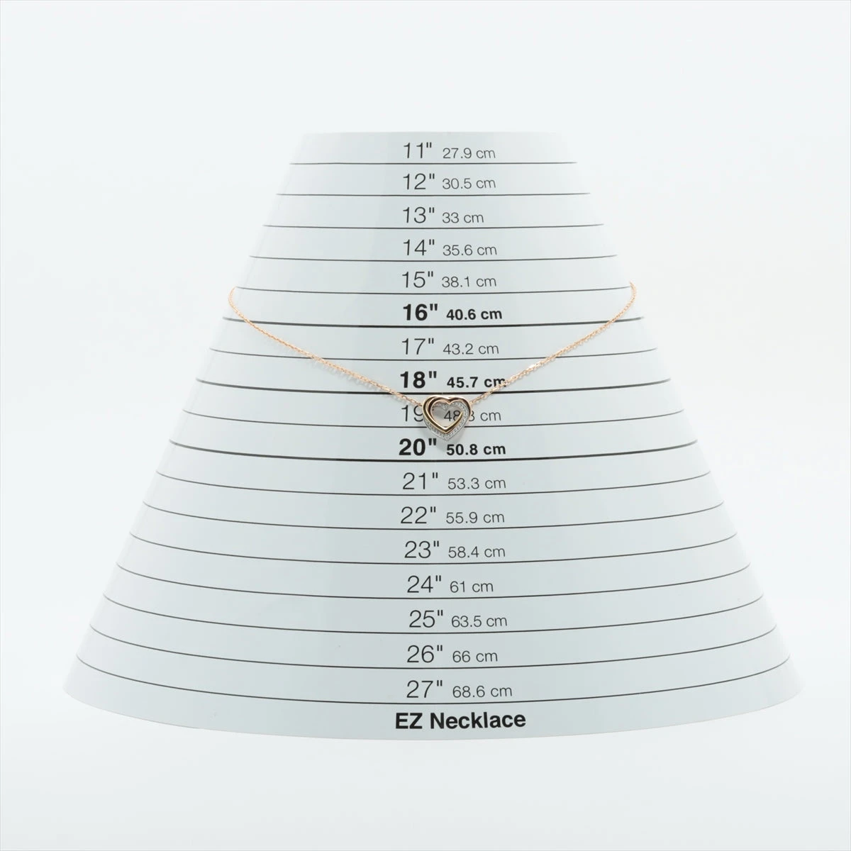 カルティエ トリニティハート ダイヤ ネックレス 750(YG×PG×WG) 4.3g  