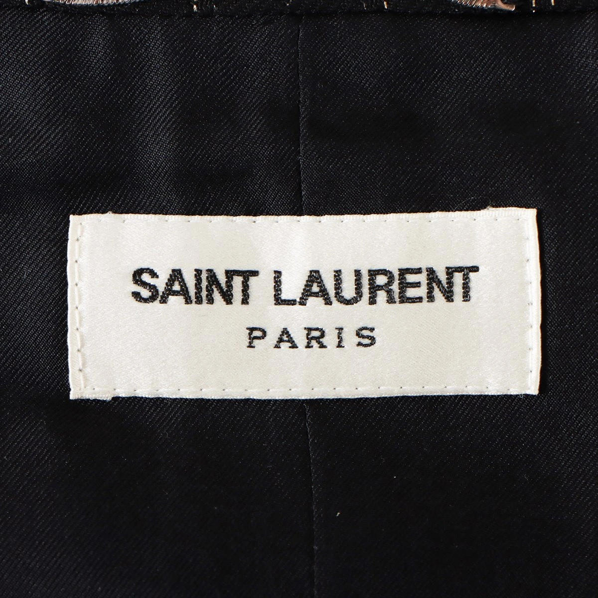 サンローランパリ 21年 ウール×レーヨン ジャケット 46 メンズ