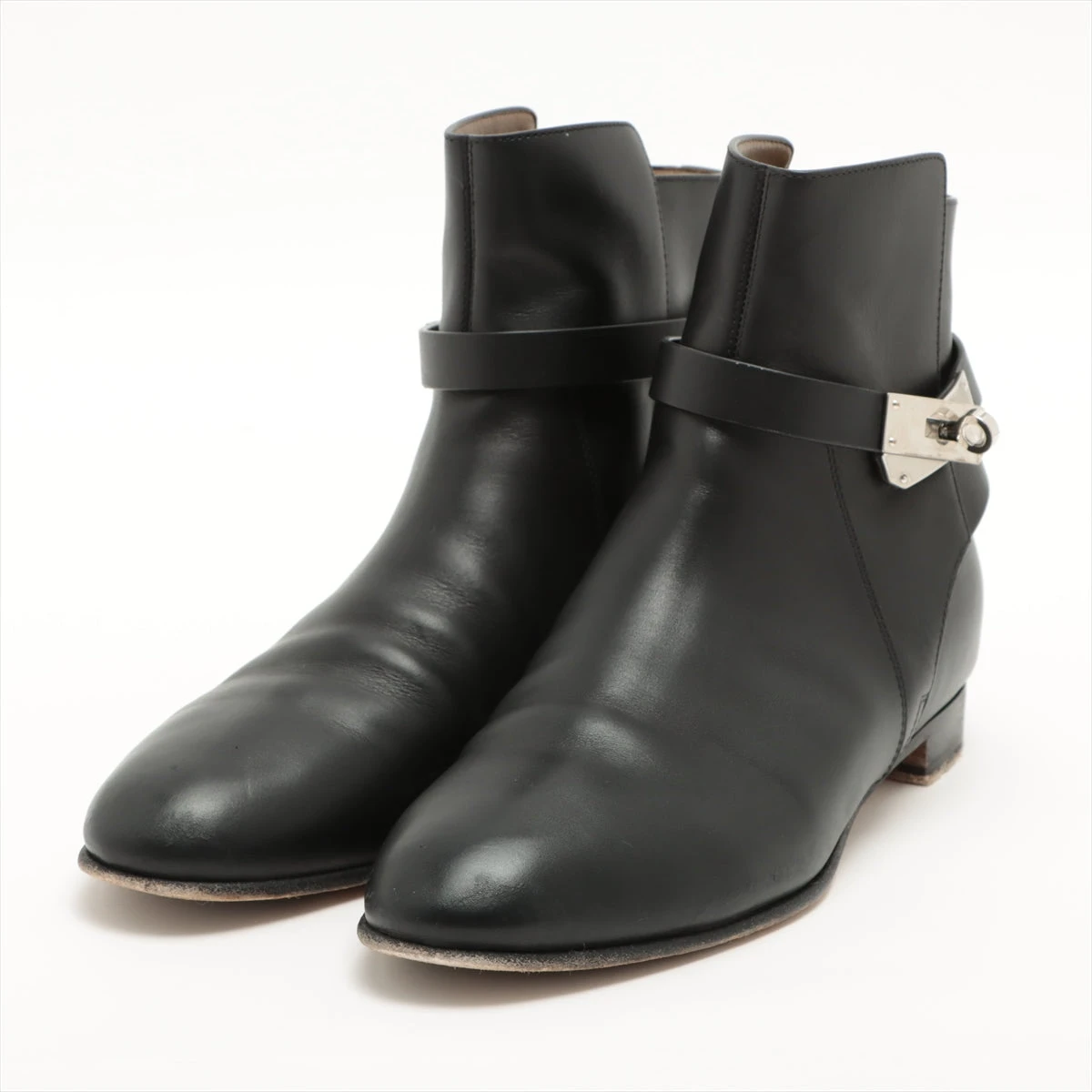 HERMES エルメス ブーツ ショートブーツ ファンク #35 1/2 黒